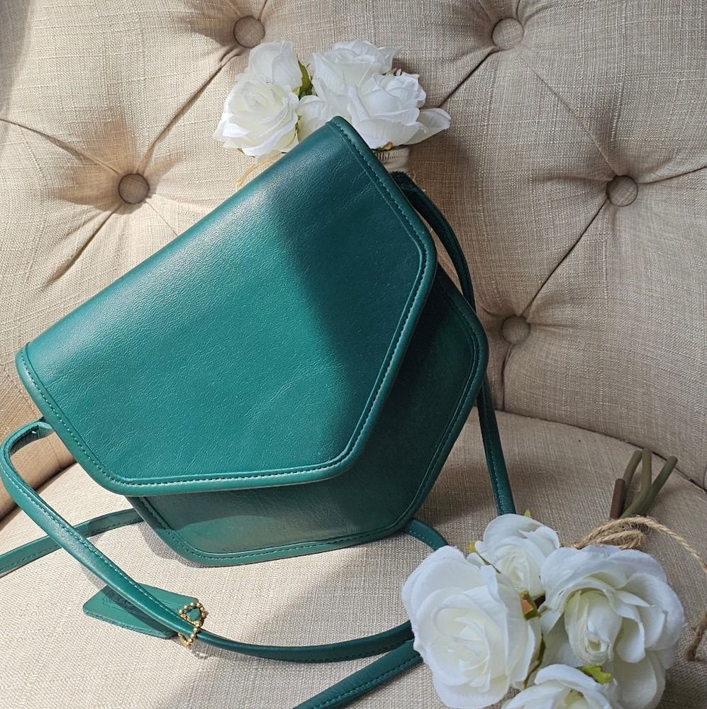 Vintage Coach Megan Crossbody Shoulder Bag Purse ( Jade )